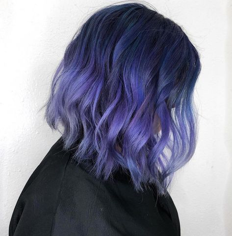 Periwinkle Hair Color Is the Newest ... Periwinkle Hair Color, Periwinkle Hair, Dyed Hair Care, Purple Balayage, Grey Ombre Hair, Dyed Hair Pastel, Cute Hair Colors, Ombre Hair Blonde, Hair Color Streaks