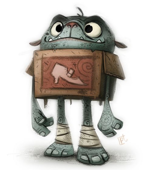 The Box Trolls by Piper Thibodeau for Inktober and @Sketch_Dailies Box Trolls, Cryptid Creations, Thesis Inspiration, Illustration Kunst, Crazy Art, Flying Monkey, Daily Painting, Cute Monsters, Cartoon Character Design