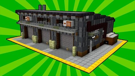 Minecraft Warehouse, Building In Minecraft, Ideas For Projects, Minecraft Modern City, Interior Minecraft, Minecraft Steampunk, Warehouse Building, Minecraft Interior, Minecraft Modern