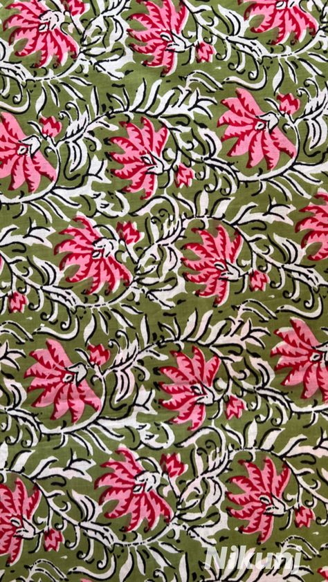 Mughal Pattern, Sanganeri Print, Concept Board, Block Printing, Fabric Online, Layout Ideas, Print Fabric, Block Print, Batik