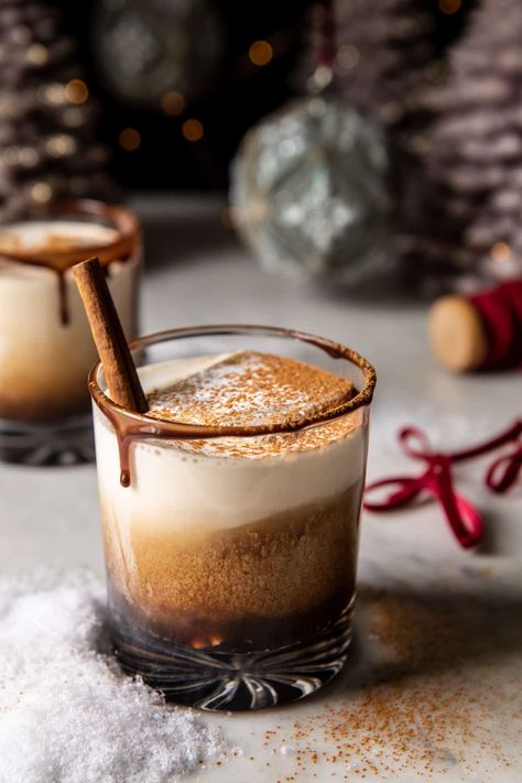 Bad Santa White Russian | halfbakedharvest.com White Russian Cocktail, Half Baked Harvest Recipes, Vanilla Bean Powder, Bad Santa, Harvest Recipes, Winter Cocktails, White Russian, Holiday Cocktail, Half Baked Harvest