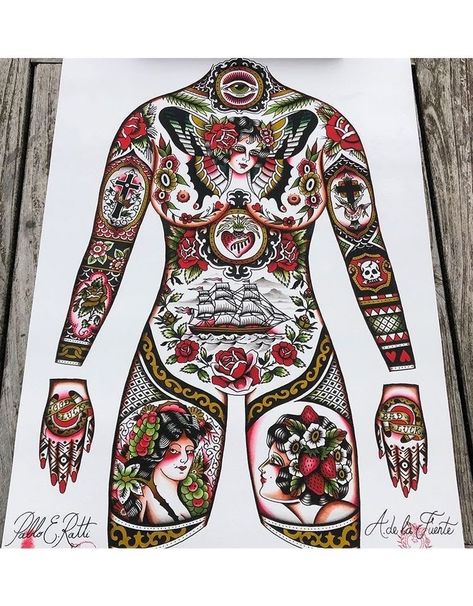 Russian Tattoo, Framed Tattoo, Traditional Sleeve, Quality Tattoo, Traditional Tattoo Sleeve, Arte Punk, Body Suit Tattoo, Full Body Tattoo, Traditional Tattoo Design