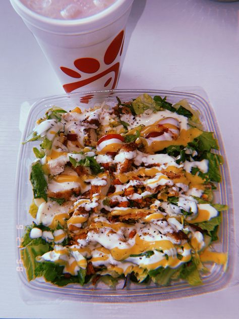 Cobb Salad Chick Fil A, Chick Fil A Cobb Salad, Chick Fil A Salad, Comfy Food, Healthy Food Inspiration, Food Therapy, Girl Dinner, Healthy Lifestyle Food, Chick Fil A