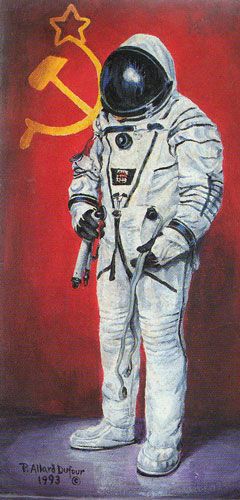 Soviet Cosmonaut - Marco's Miniatures Box Art Soviet Cosmonaut, Space Suit, Awesome Art, Diy Canvas, Box Art, Cool Art, Character Design, Miniatures, Canvas