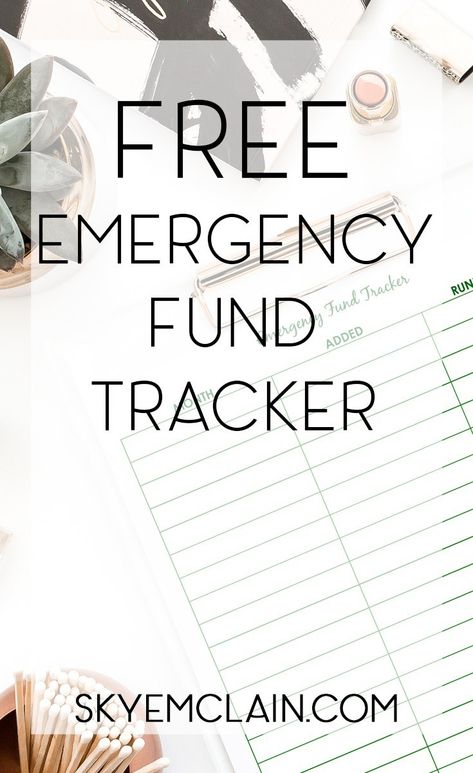 Free Printable Emergency Fund Tracker | Skye McLain Emergency Fund Savings Plan Printable, Savings Plan Printable, Emergency Fund Tracker, Emergency Fund Savings Plan, Debt Management, Savings Plan, Financial Education, Emergency Fund, Financial Advice