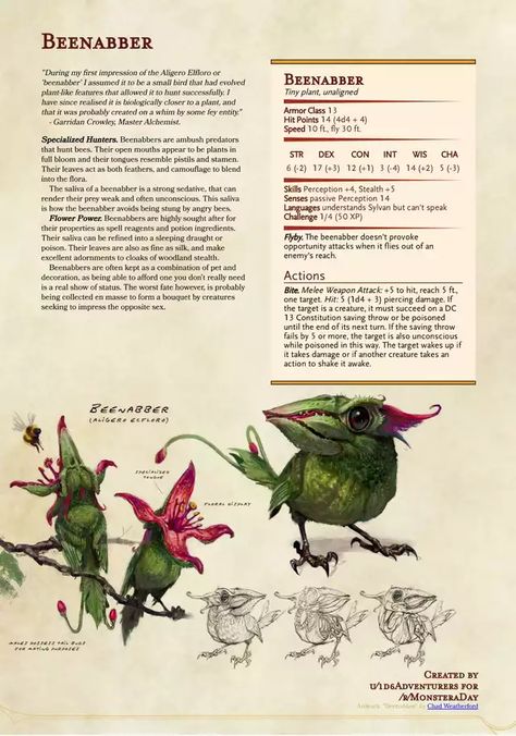 Plant Monsters, Dnd Stats, Plant Monster, Dungeons And Dragons 5e, Dnd Funny, Dnd 5e Homebrew, Dnd Dragons, D D Monsters, Dungeons And Dragons Game