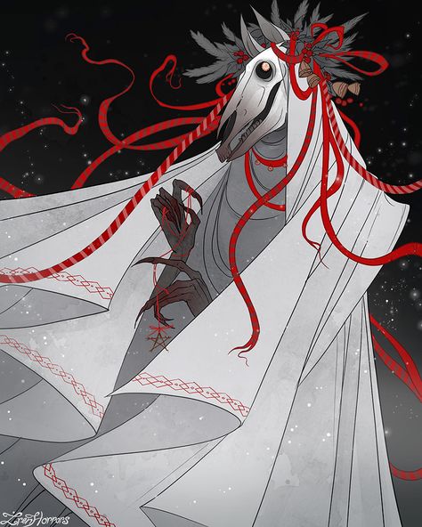 Mari Lwyd, Horse Skull, Traditional Song, Winter Art, Gods And Goddesses, Creature Art, Yule, Dark Art, Digital Artist