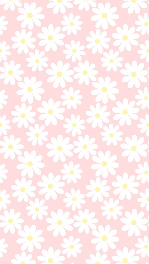 Pink Daisy Wallpaper, Flower Wallpaper Iphone, Wallpapers Rosa, Cute Summer Wallpapers, Bow Wallpaper, Pink Wallpaper Backgrounds, Daisy Wallpaper, Phone Wallpaper Pink, Wallpaper Floral