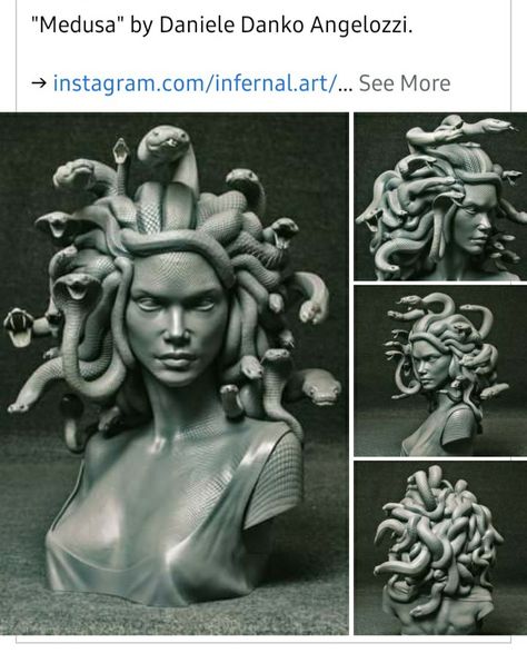 Clay Medusa, Medusa Statue, Head Of Medusa, Medusa Sculpture, Medusa Bust, Medusa Clay Sculpture, Greek Sculpture Medusa, Medusa Holding Head, Medusa Head Sculpture