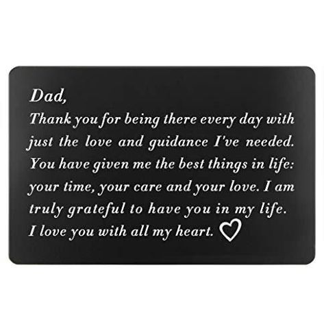 Father Birthday Quotes, Engraved Wallet Insert, Dad Birthday Quotes, Gifts For Dad From Daughter, Dad Gifts From Daughter, Christmas Presents For Dad, Father's Day Message, Best Dad Quotes, Birthday Gifts For Dad