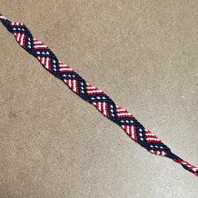 Forth Of July Friendship Bracelet Pattern, Baseball Friendship Bracelet Pattern, Baseball Friendship Bracelet, Red Hand-strung Braided Friendship Bracelets, Flamingo Friendship Bracelet Pattern, Baseball Stitch, Ribbon Banner, Friendship Bracelet Patterns, Bracelet Patterns