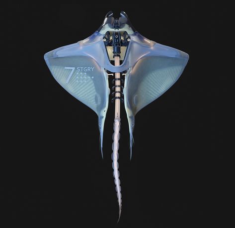 ArtStation - Biomech_Stingray Robot Animal, Sci Fi Models, Arte Robot, Futuristic Art, Robot Design, Robots Concept, Ex Machina, 3d Modelling, Organic Design