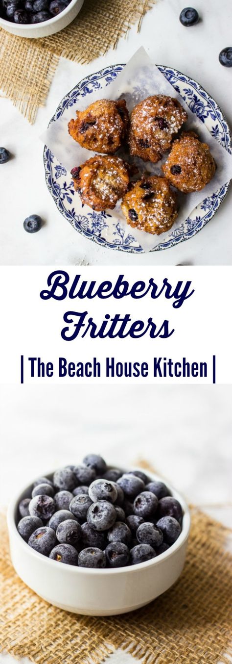 Blueberry Fritters Recipe, Fruit Fritters, Blueberry Fritters, Chocolate Chip Cake Recipe, Hush Puppies Recipe, Salted Caramel Fudge, Fritter Recipes, British Baking, Blueberry Recipes