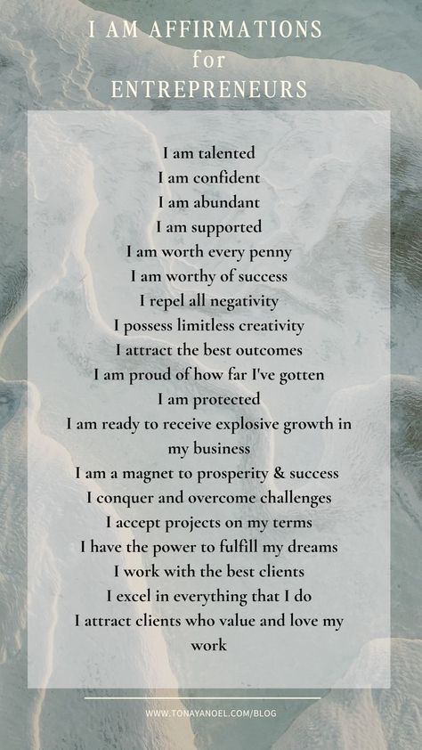 I am positive affirmations for entrepreneurs and business owners. Daily Affirmations Success, Business Prayer, Manifestation Prayer, Job Letter, Spiritual Prayers, I Am Affirmations, Gratitude Affirmations, Affirmations For Women, Success Affirmations