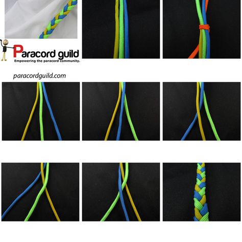 How to braid paracord? | Paracord guild Braiding Paracord, How To Braid Paracord, Braiding Patterns, Paracord Bracelet Patterns, Paracord Braids, How To Braid, Nautical Knots, Braid Patterns, Strand Braid