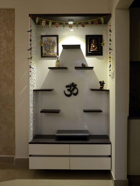 Mandir Design Photo, Gods Room Design, Poja Room Ideas, Puja Mandir Design Home, God Room Designs, Mandir Ideas For Home, Home Mandir Designs Puja Room, Pooja Mandir Ideas Design, Mandir Ideas