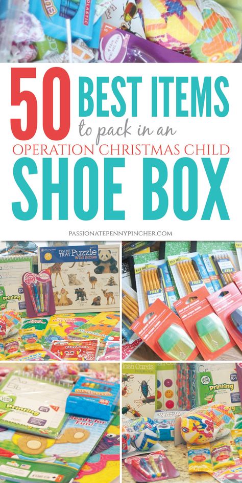 Operational Christmas Child Shoe Box  - This is so fun to do and it does as much for you as it does the recipient. NOT for the Bucket List, start now, the next time you go to any store, pick up something. Christmas Child Shoebox Ideas, Operation Shoebox, Christmas Shoebox, Operation Christmas Child Boxes, Operation Christmas Child Shoebox, Laughing Funny, Blessing Bags, Samaritan's Purse, Christmas Child