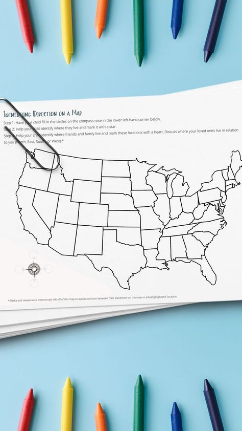 Free map activity for kids Compass Activities, Indoor Activities For Kids, Compass Rose, Free Activities, Print Out, Activity Sheets, Indoor Activities, Earth Science, 4th Grade