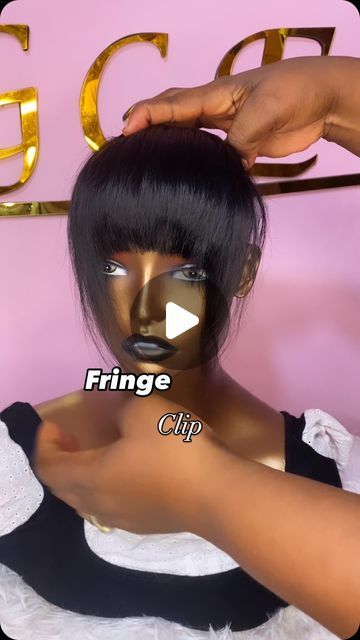 Cerawigged | Ponytails, wigcaps, clip-ins, upart wigs, locs on Instagram: "Fringe Clip
Price: GH50
Available in black and wine 

—————————————————
Click on WhatsApp link in bio to order💕🌸
—————————————————
.
.
.
#boxbraidsponytail #hair #braids #naturalhair #sewin #hairstyles #makeup #longhair #protectivestyles #quickweave #silkpress #atlantahairstylist #lacefrontal #UpsandDown #ponytails #hairstyle #jualhairclip #hairextensions #hairstylist #beauty #wig #boxbraids #hairclip #feedinbraids #laceclosure #love #fashion #funbun #sleekponytail" Fringe Ponytail Hairstyles, Sewin Hairstyles, Ponytails Hairstyle, Upart Wigs, Clip In Fringe, Fun Buns, Hair Business, Quick Weave, Silk Press