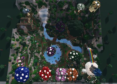 Themepark Tycoon 2 Roblox Ideas, Build Battle Ideas Bloxburg, Bloxburg Theme Park, Roblox Theme Park Tycoon Ideas, Forest Bloxburg, Bloxburg Landscaping, Bloxburg School, Bloxburg Cottage, Bloxburg City