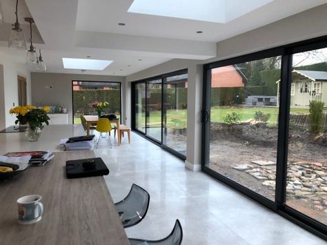 Bifold Doors Extension, Glass Bifold Doors, Sliding Glass Doors Patio, Glass Doors Patio, Side Return, Sliding Glass Doors, Pergola With Roof, Sliding Patio Doors, Victorian Terrace