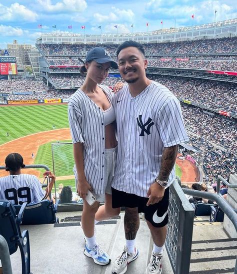 Baseball Outfits Men, Baseball Jersey Outfit Men, Yankees Game Outfit, Yankees Outfit, Jersey Outfits, Baseball Jersey Outfit, Yankees Game, Yankees Jersey, Gameday Outfits