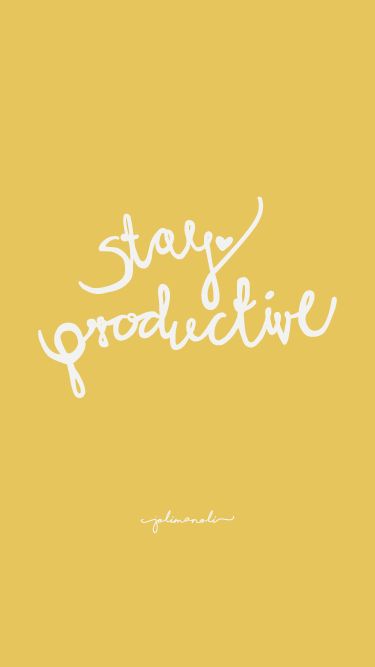 Stay Productive Wallpaper, Productive Wallpaper, Productivity Wallpaper, College Motivation Quotes, Inspiration Wallpaper, College Motivation, Gratitude Journal Prompts, Honey Yellow, Stay Productive