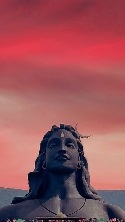 Meditation Asthetic Picture, Shiva Asthetic Picture, Adiyogi Tattoo, Ganpati Wallpaper, Adiyogi Shiva Statue, Settle Wallpapers, Big Statue, Adiyogi Shiva, Iphone Wallpaper High Quality