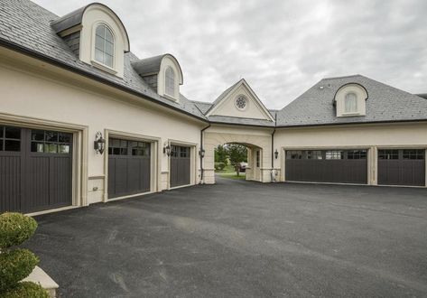 6 car garage - could definitely use that 6 Car Garage, Sports Court, Garage Exterior, Pool Pool, Mansion Floor Plan, Garage House Plans, Mansion Interior, Mansions Homes, Garage Plans