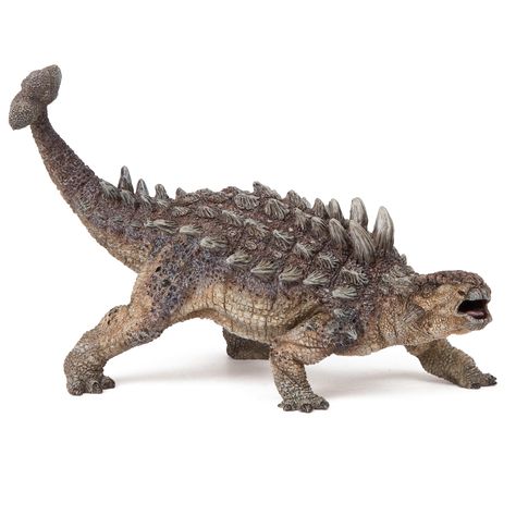 Papo Ankylosaurus 6" hand-painted armoured dinosaur is fun for kids to play with as they use their imagination about this herbivore with club tail and rows of spiked horns. Designed in France #dinosaurs #jurassicworld Dinosaur Pictures, Jurassic World Dinosaurs, Dinosaurs Figures, Dinosaur Fossils, Prehistoric Creatures, Prehistoric Animals, Dinosaur Toys, Animal Figures, History Museum