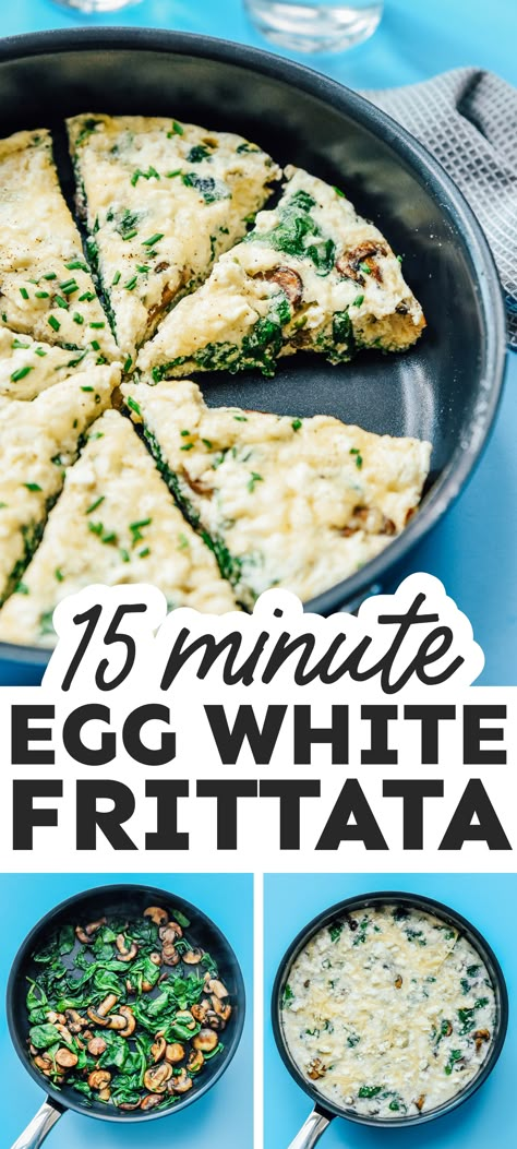 Frittata Vegetarian, Egg White Breakfast Recipes, Recipe Using Egg Whites, Eggs Frittata, Fritata Recipe, Egg White Frittata, Egg White Breakfast, Egg White Recipes, Vegetarian Brunch