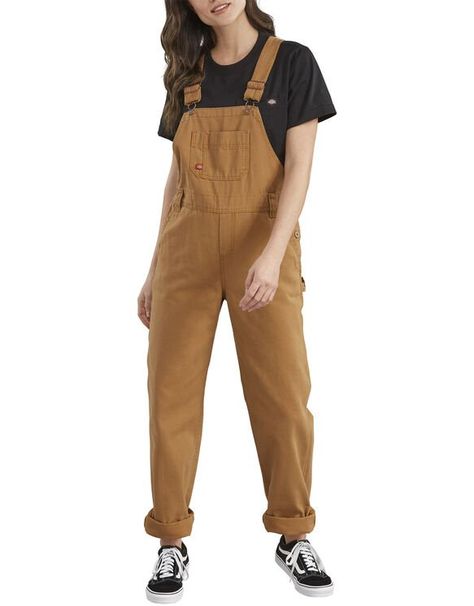 Overalls For Women , Brown Duck XS | Relaxed Fit Straight Leg | Dickies Dickies Overalls, Fashion 90s, Dickies Workwear, Dickies Women, Bib Overalls, Moda Vintage, Lifestyle Clothing, Overalls Women, Straight Leg Denim