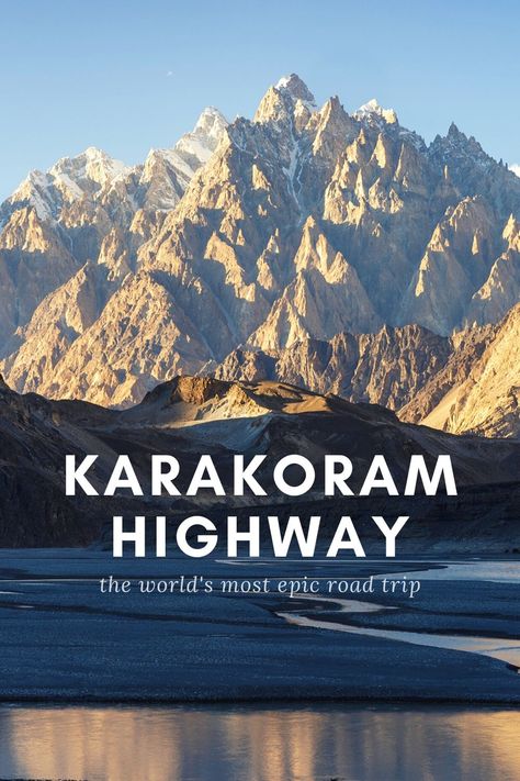 Everything you need to know about travelling the Karakoram Highway. Covers transportation, accommodation, safety, visas, and anything else that you’ll need. Includes a detailed 2-week itinerary! Karakoram Mountains, Karakoram Highway, Backpacking Panama, Asia Places, Vietnam Backpacking, Backpacking South America, Backpacking India, Australia Backpacking, Thailand Backpacking