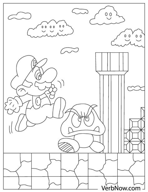 Mario Jumping, Mario Day, Mario Coloring, Bible Coloring Sheets, Pikachu Coloring Page, Super Mario Coloring Pages, Monster Truck Coloring Pages, Crayola Coloring Pages, Mario Coloring Pages