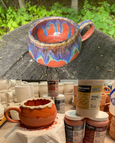 Cone 10 Pottery, Paper Minecraft, Pottery Colors, Mayco Glaze, Blue Rutile, Glaze Colors, Glaze Combinations, Glaze Combos, Glaze Ideas