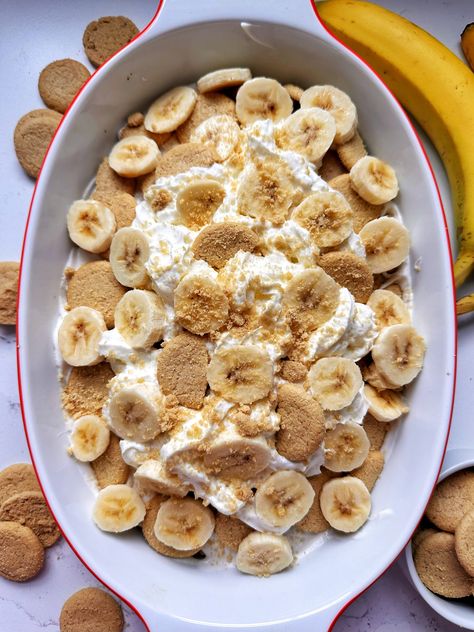 5-minute Vegan Banana Pudding (gluten-free) Dairy Free Banana Pudding, Gluten Free Banana Pudding, Rachel Mansfield, Vegan Banana Pudding, Banana Bread Brownies, Easy Banana Pudding, Amazing Drinks, The Best Cookies, Magnolia Bakery