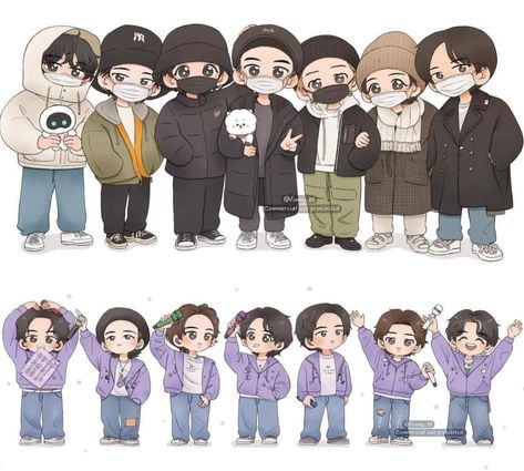 Chibi Sketch, Chibi Wallpaper, Fanart Bts, Army Wallpaper, Bts Concept Photo, Chibi Drawings, First Love Bts, Bts Drawings, Bts Chibi