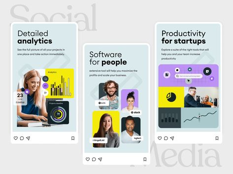 Saas Social Media Post, Saas Social Media Design, Software Ads Design, Saas Social Media, Creative Social Media Design, Social Media Ads, Paid Media, Digital Banner, Graphic Ideas