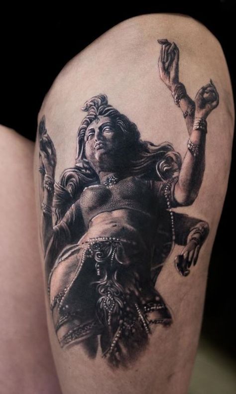 Goddess Lakshmi Tattoo, Lakshmi Tattoo, Durga Tattoo, Kali Tattoo, Hindu Tattoos, Aghori Shiva, Stomach Tattoo, Durga Kali, Angel Tattoos