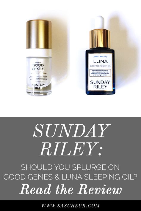 I’ve been coveting the Sunday Riley range for a while now. I’m always a little… Sunday Riley Luna, Sunday Riley Good Genes, Budget Beauty, Good Genes, Sunday Riley, Youthful Skin, Oils For Skin, Skincare Products, I Tried