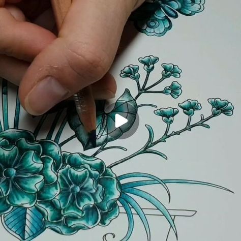 299 likes, 7 comments - saniheartcolours on June 5, 2020: "Adding Luminance pencils for more depth to a base layer of Inktense pencils 💚
.
.
Music: Simple
URL: icons8.com/music/
.
.
.
#johannabasford #worldofflowers #watercolorpencils #watercolour #watercolor #wip #art #arttherapy #adultcoloringbook #adultcoloring #aquarelle #colorpencil #color #coloredpencil #coloredpencils #coloringforfun #coloringbook #colouringpencils #coloring #justforfun #saniheartcolours #yay #relax #mindfulness #derwent Luminance Colored Pencils, Inktense Pencils, Coloring Inspiration, Johanna Basford, Watercolor Pencils, Art Therapy, Adult Coloring Books, Base Layer, Random Things