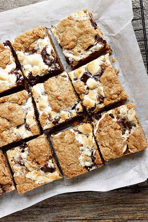 Smores Cookies Bars, Cookie Bars Easy, Summer Baking, S'mores Bar, Summer Dessert Recipes, S'mores, Cookie Bar Recipes, Dessert Bar, S Mores