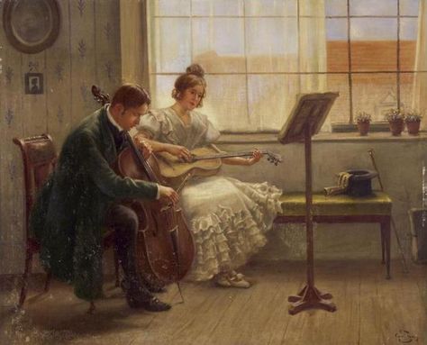 Karl Zewy (1855-1929) — Chamber Music (800×647) Music Paintings, Chamber Music, Music Painting, Music Composition, European Paintings, Music Composers, Applied Arts, Music History, Stay Up