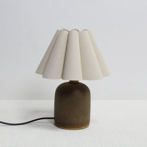 Creative Lamp Shades, Base Lamp, Mini Lamp, Small Lamp, Table Lamp Base, Burlap Fabric, Handmade Lighting, Ceramic Base, Bedroom Boho