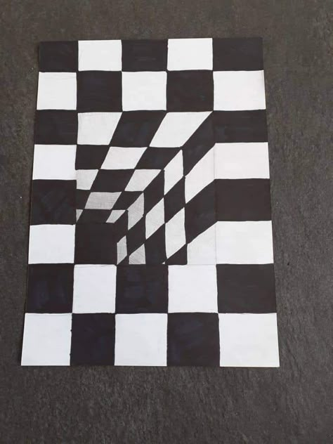 How To Draw An Optical Illusion, Optical Art Drawing, 3d Optical Illusions Drawing, 3d Optical Illusions Art, Optical Illusions Art Drawing, Illusion Art Drawing, Optical Illusions Drawings Easy, Optical Illusion Drawings, Op Art Drawing