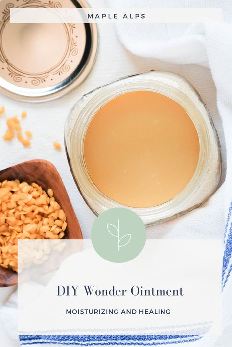 DIY Moisturizing and Healing Wonder Ointment | www.maplealps.com Milk And Honey Ointment, Homemade Salve Recipes, Homemade Salve, Diy Medicine, Severe Dry Skin, Salve Recipes, Holistic Skin Care, Healing Ointment, Homemade Products