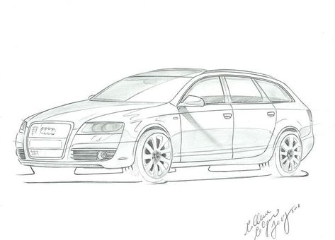 Audi Audi A4 Drawing, Audi Drawing, Audi Rs6 C7, Audi Wagon, Audi A6 Avant, Wagon Cars, A6 Avant, Family Drawing, Audi Rs6