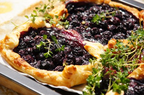 Lemon And Blueberry Tart, Blackberry Lemon, Lemon And Blueberry, Blueberry Tart, January Blues, Lemon Thyme, Top Recipes, Lemon Blueberry, Fresh Berries