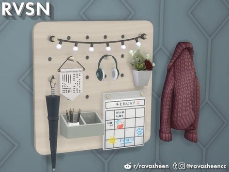 This entryway add-on is part of the 'Peg To Differ' pegboard series that makes it simple to create a pegboard storage system that works for every simmie. Mix and match colors, pick your size, and... Sims 4 Ravasheen Cc, Sims 4 Cc Ravasheen, Sims 4 Cc Ladder, Sims 4 Ravasheen, Sims 4 Buildmode Cc, Sims 4 Room Decor Cc, The Sims 4 Pack, Sims 4 Maxis Match, Furniture Cc