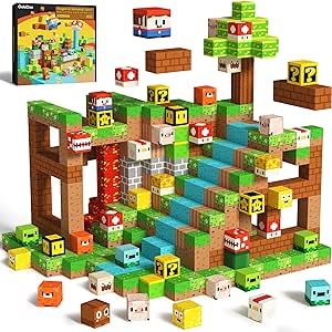 GobiDex 100PCS Magnetic Blocks Game-Based Kid Toys for Boys Girls 3+, Build Mine World with Magnets Cubes, 2024 Upgraded STEM Building Game Sensory Gift for Toddler Stem Bins, Stem Building, Magnetic Blocks, Magnetic Games, Magnetic Building Blocks, Kids Toys For Boys, Building Games, Kids Sensory, Kids Gift Guide